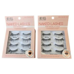 NIB Ardell Strip Naked #424 Lashes Black - 8 Pairs (2 - 4ct Boxes)